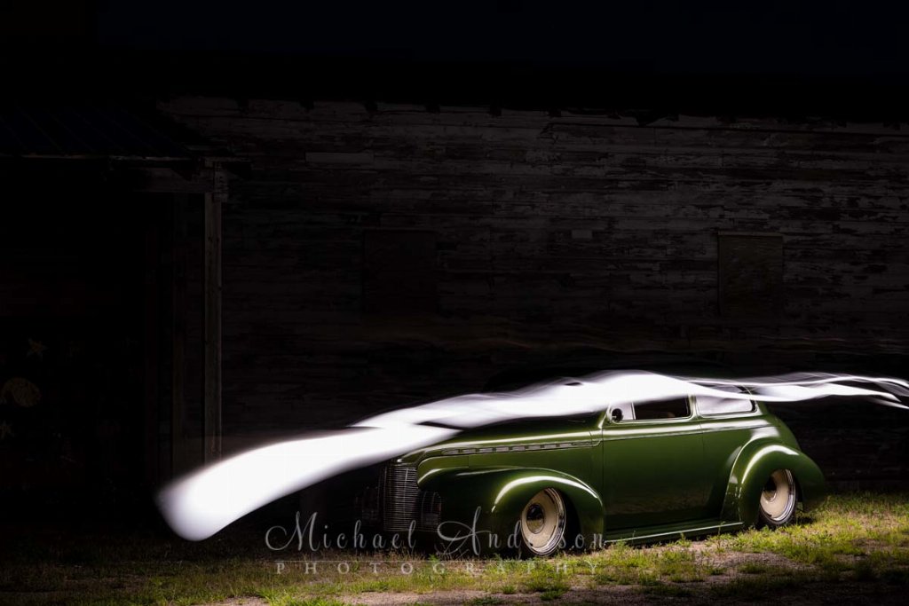 Light Painting a 1940 Chevy 2 Door Sedan