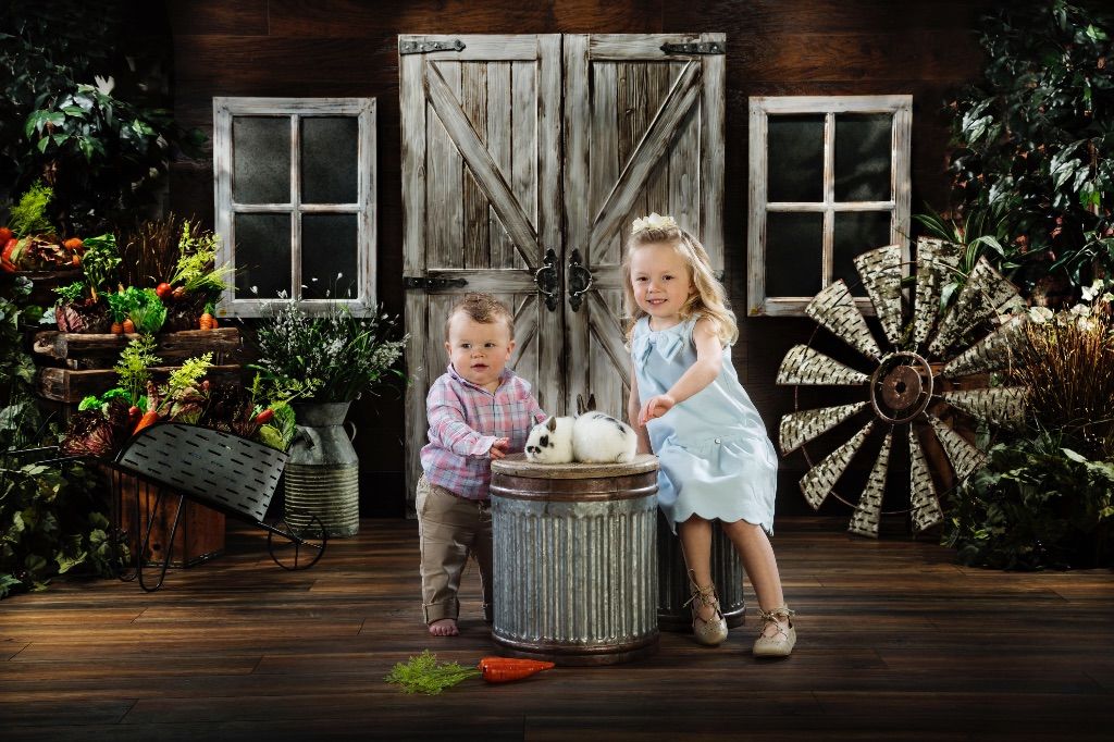 Easter Portraits With Real Bunnies