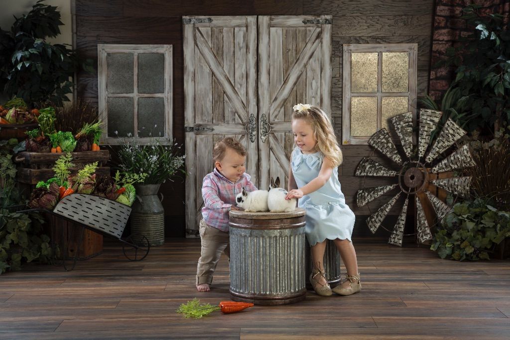 Easter Portraits With Real Bunnies