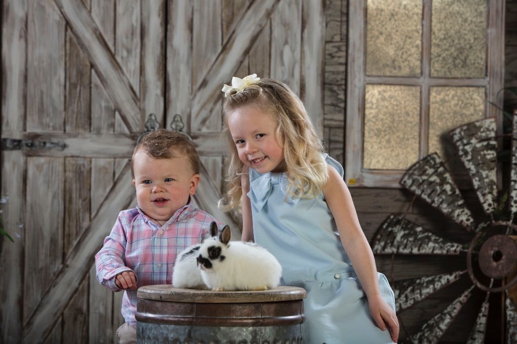 Easter Portraits With Real Bunnies