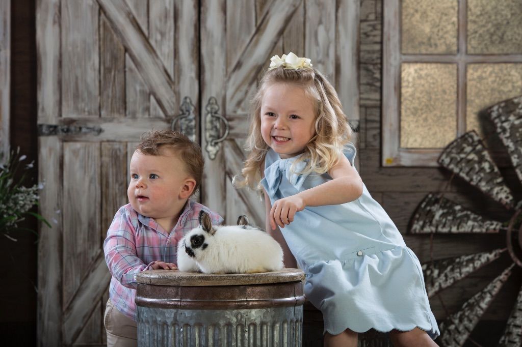 Easter Portraits With Real Bunnies