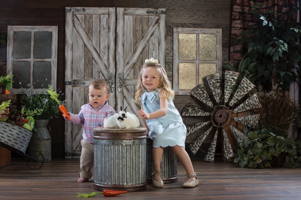 Easter Portraits With Real Bunnies