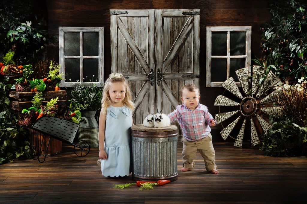 Easter Portraits With Real Bunnies