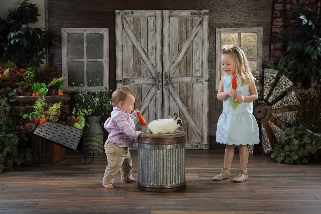 Easter Portraits With Real Bunnies