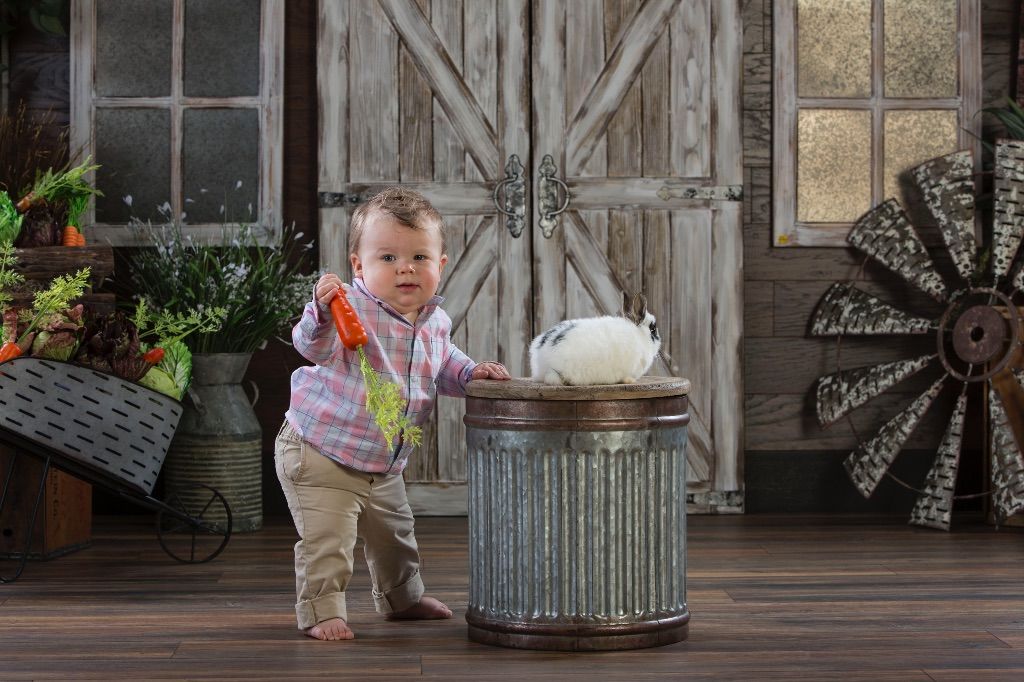 Easter Portraits With Real Bunnies