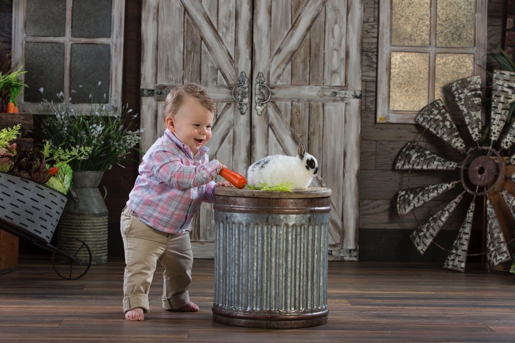 Easter Portraits With Real Bunnies