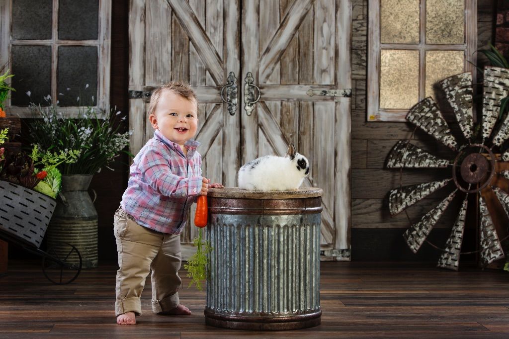 Easter Portraits With Real Bunnies