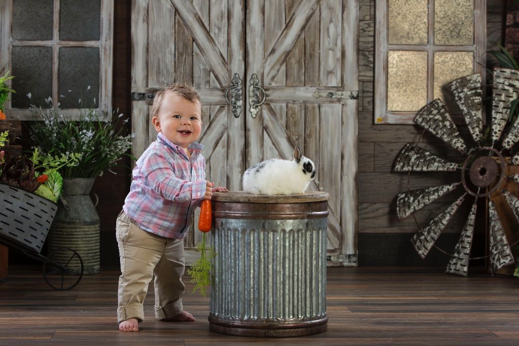 Easter Portraits With Real Bunnies