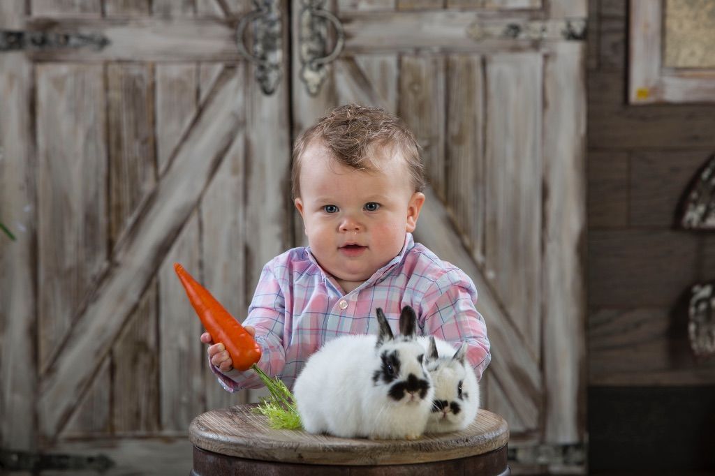 Easter Portraits With Real Bunnies