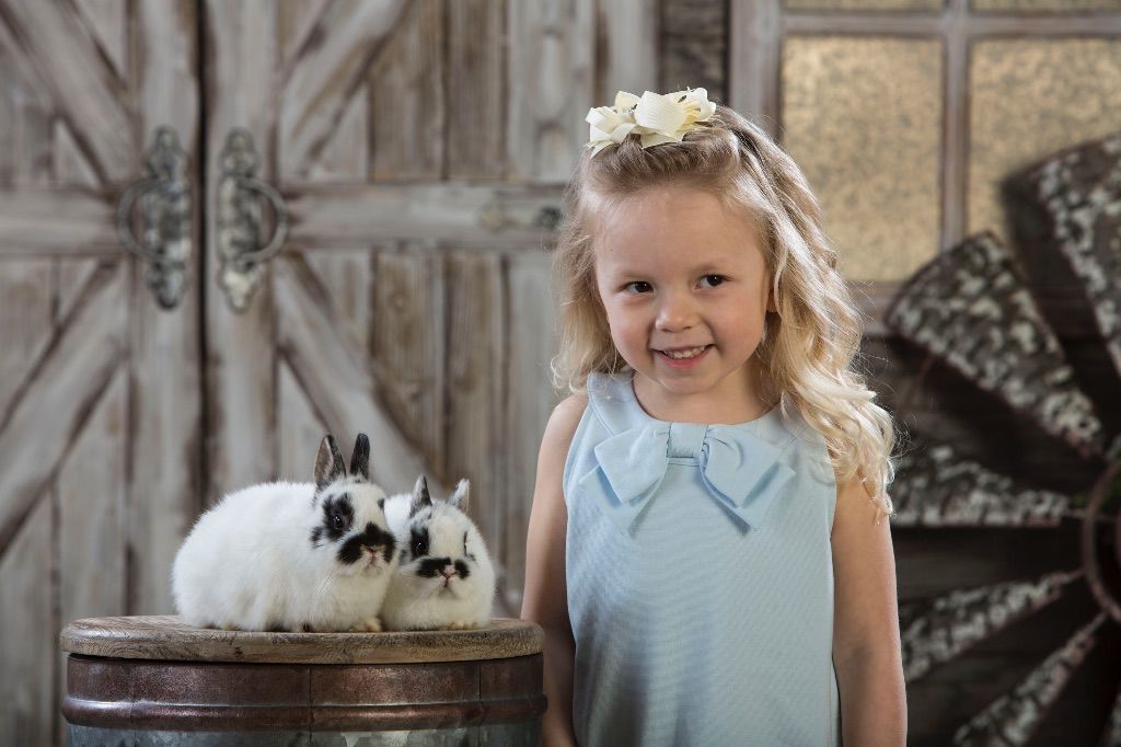 Easter Portraits With Real Bunnies