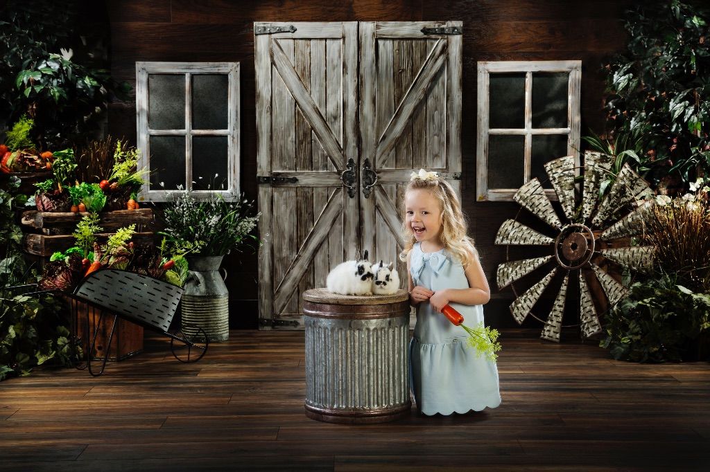 Easter Portraits With Real Bunnies