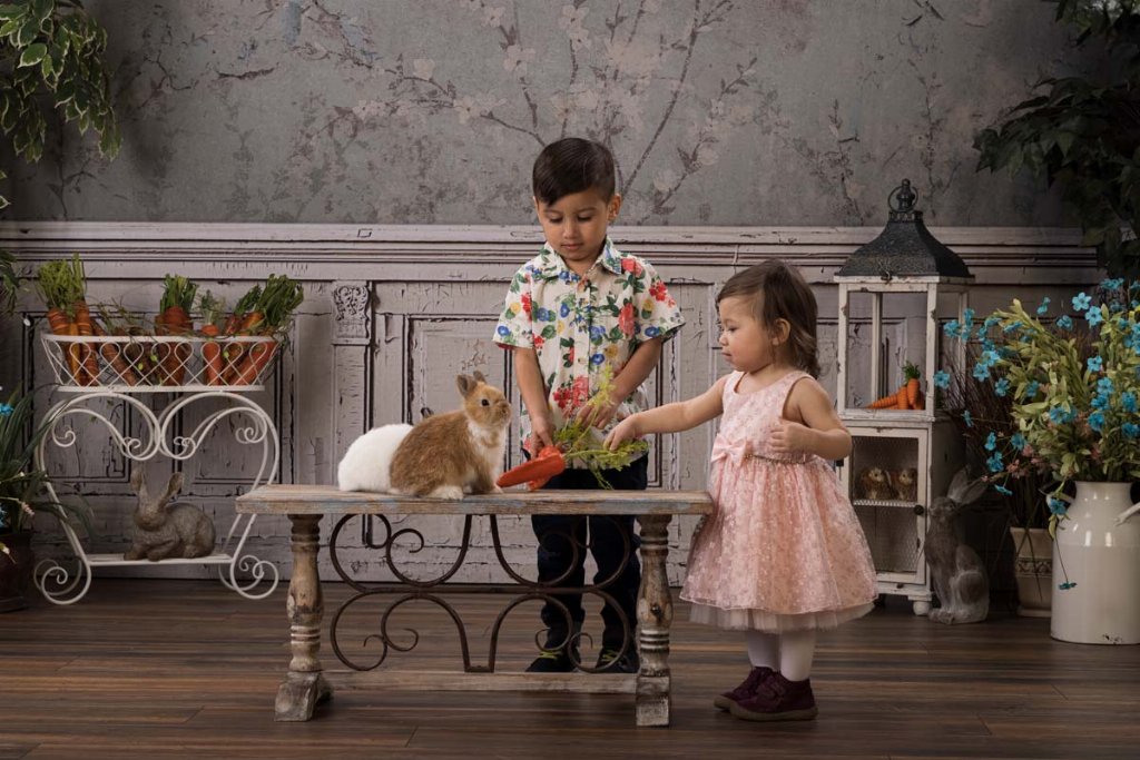 Aeneas & Ophelia's 2023 Easter Portraits