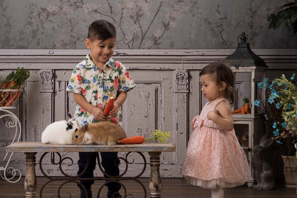 Aeneas & Ophelia's 2023 Easter Portraits