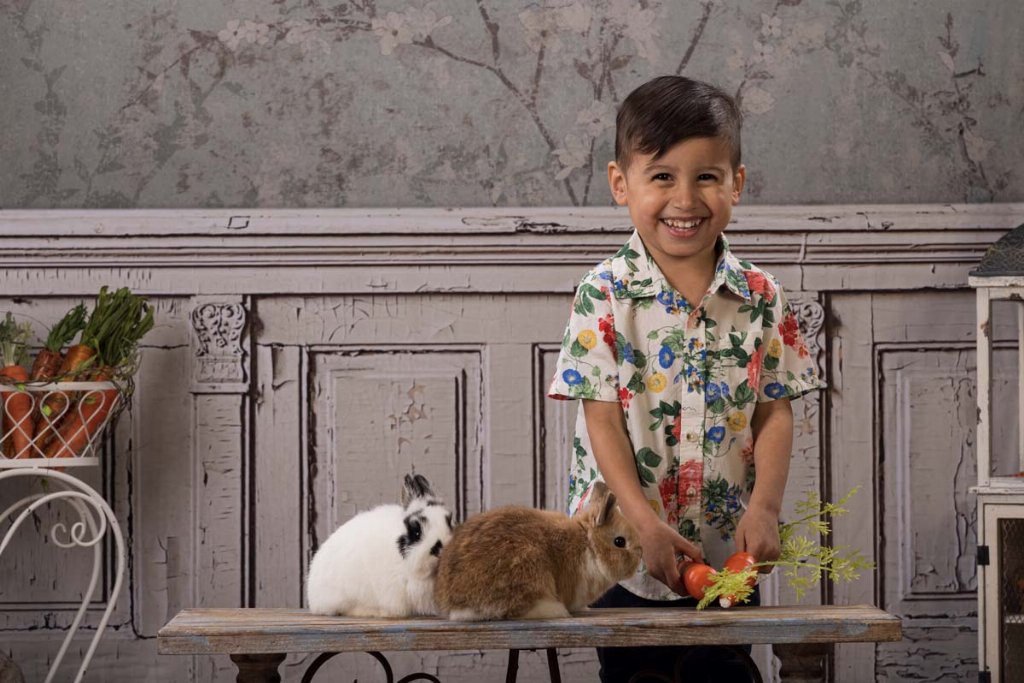 Aeneas & Ophelia's 2023 Easter Portraits