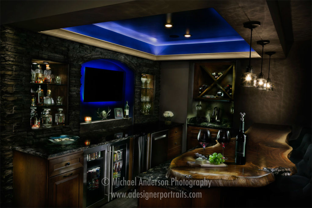 Light Painting of a Julkowski Inc. Bar Design