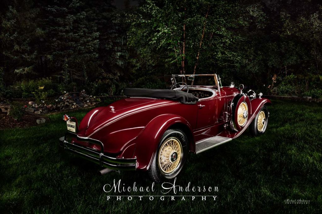 Light Painting a 1930 Packard Boattail Speedster