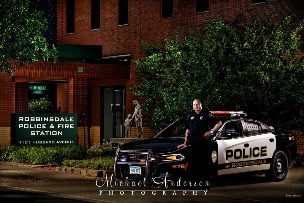 Light Painting  a Dodge Charger Police Interceptor