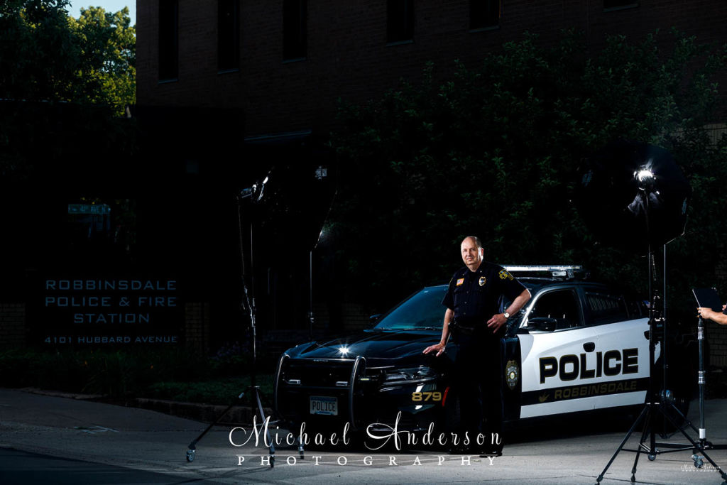 Light Painting  a Dodge Charger Police Interceptor