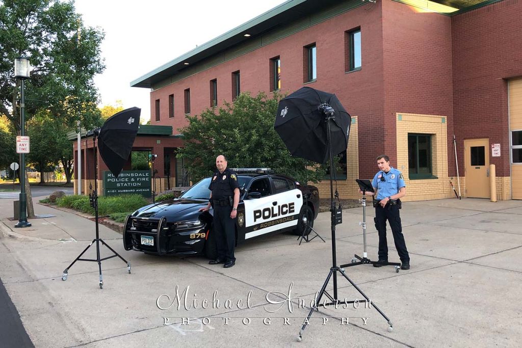 Light Painting  a Dodge Charger Police Interceptor