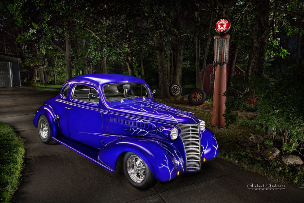 Light Painting a 1938 Chevy Coupe