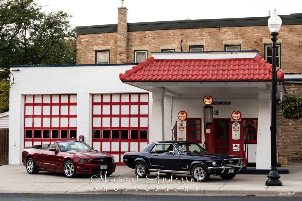 Light Painting Two Ford Mustangs.