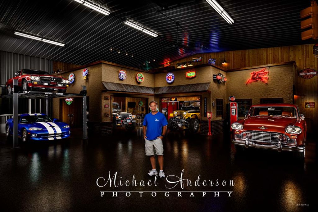 A Cool Five-Car Light Painting in a Garage Condo