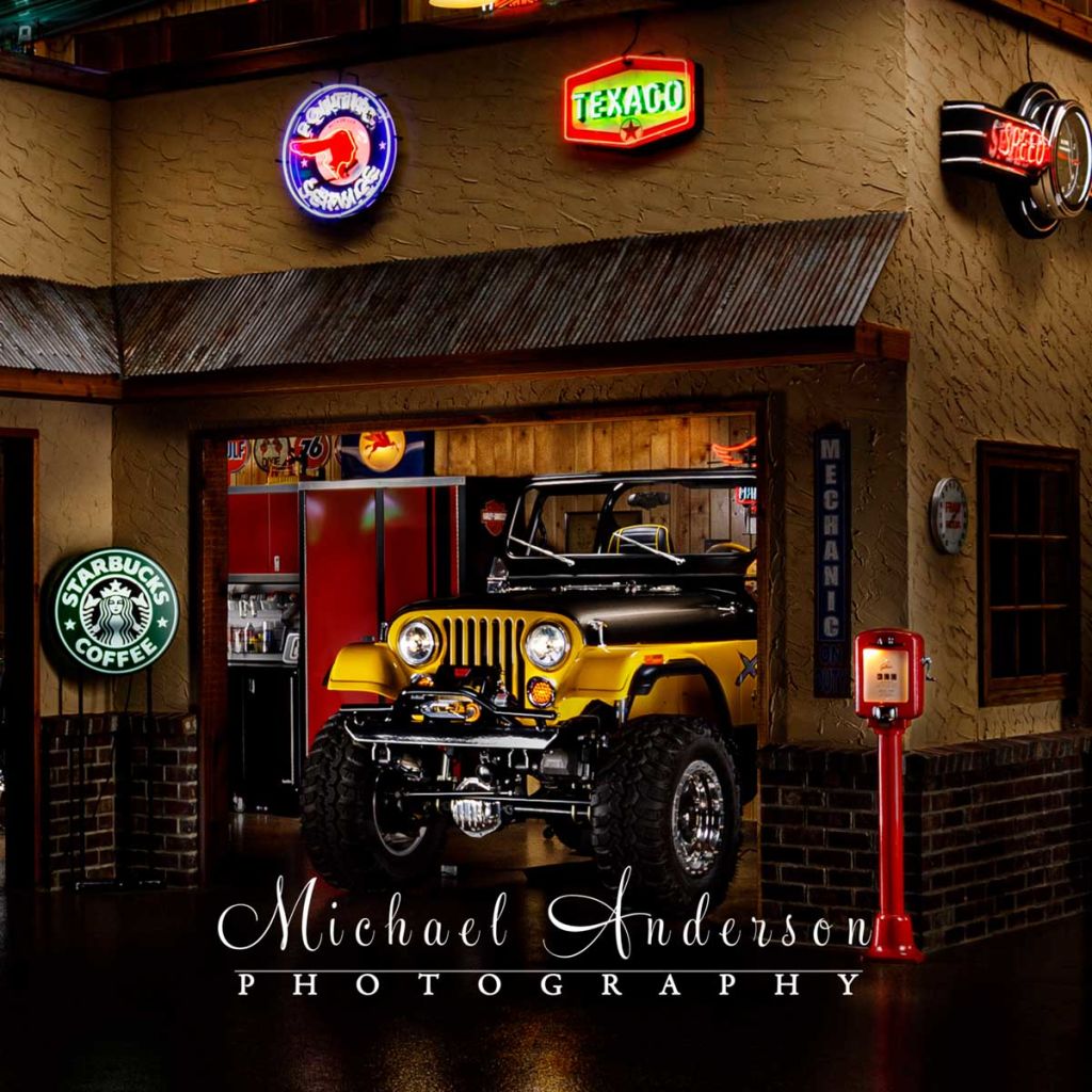 A Cool Five-Car Light Painting in a Garage Condo