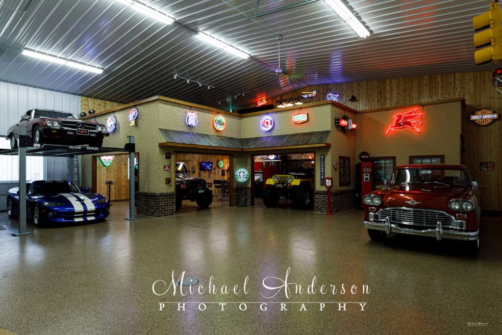 A Cool Five-Car Light Painting in a Garage Condo