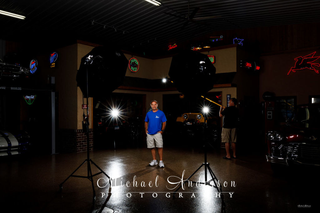 A Cool Five-Car Light Painting in a Garage Condo